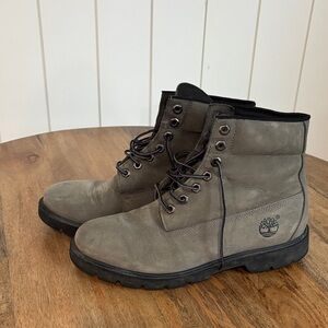 Timberland Men's Charcoal Lace-Up Boots SZ 9.5